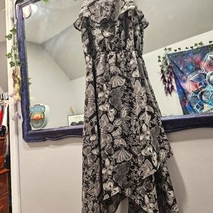 butterfly printed dress